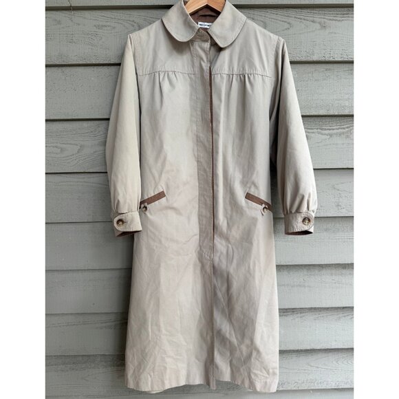 Rain Shedder Vintage Trench Coat w/ Wool Liner - Picture 1 of 13